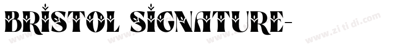 Bristol Signature字体转换